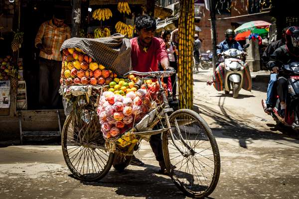 AA street vendor in Kathmandu, Nepal