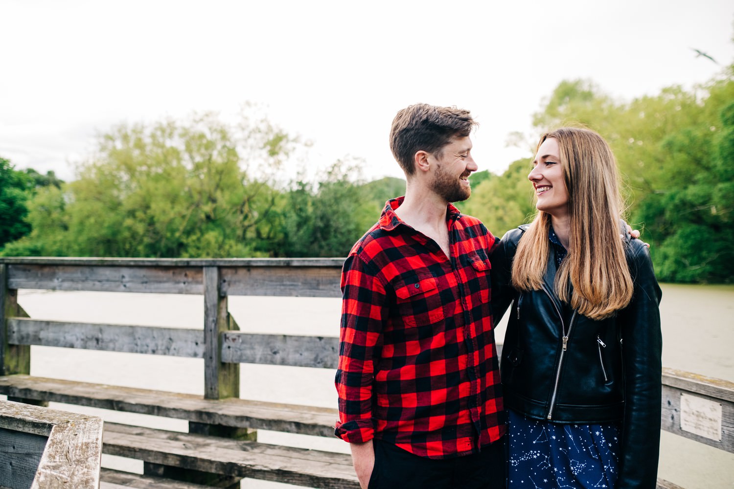 Relaxed beach engagement shoot in Portobello, Edinburgh