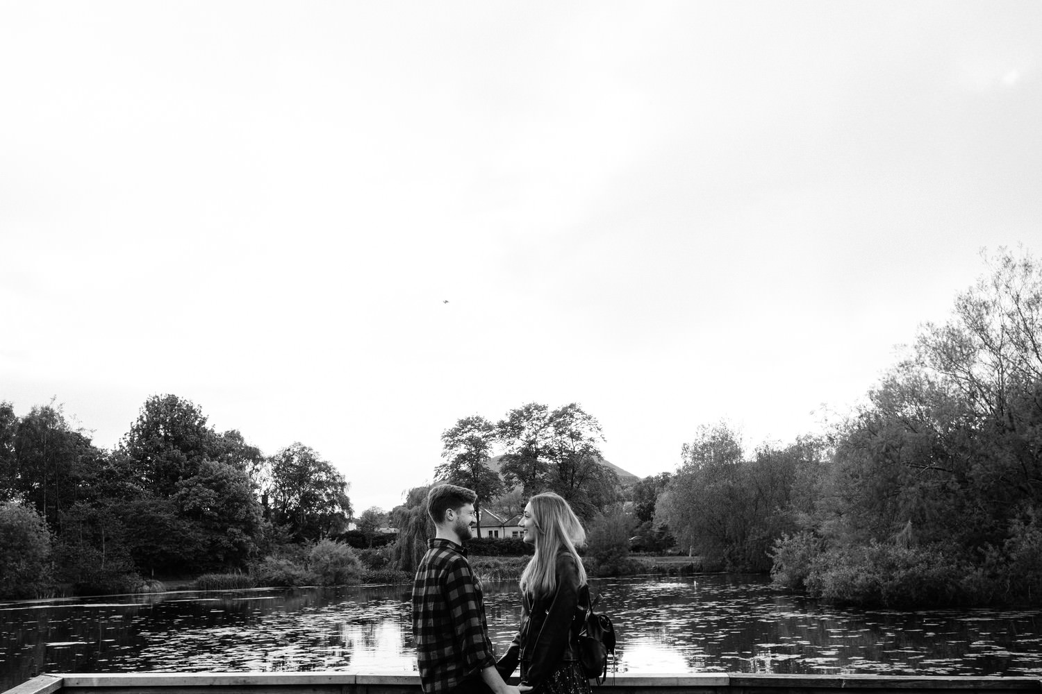 Relaxed beach engagement shoot in Portobello, Edinburgh