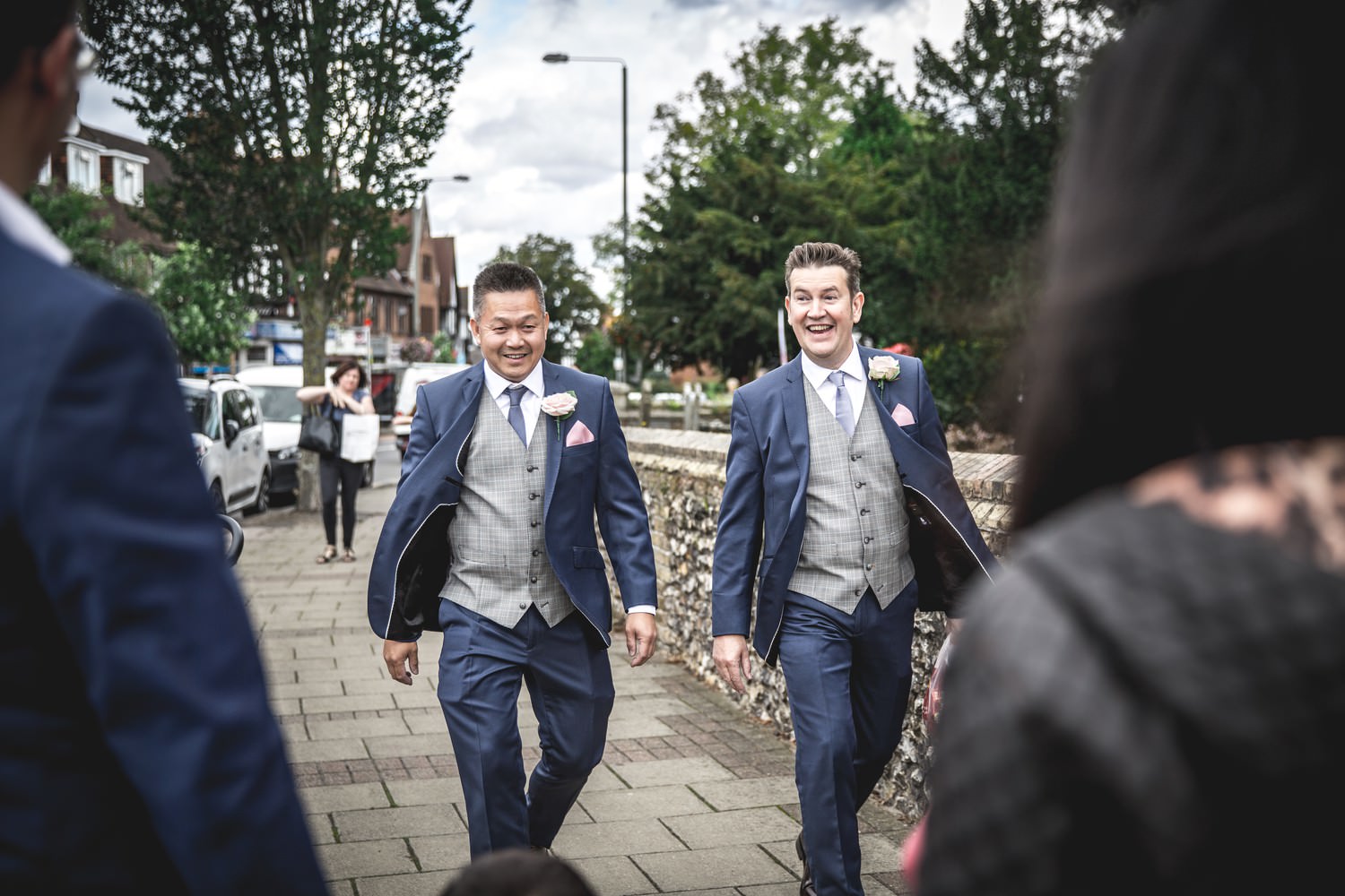 Relaxed wedding photography at Belair House, London