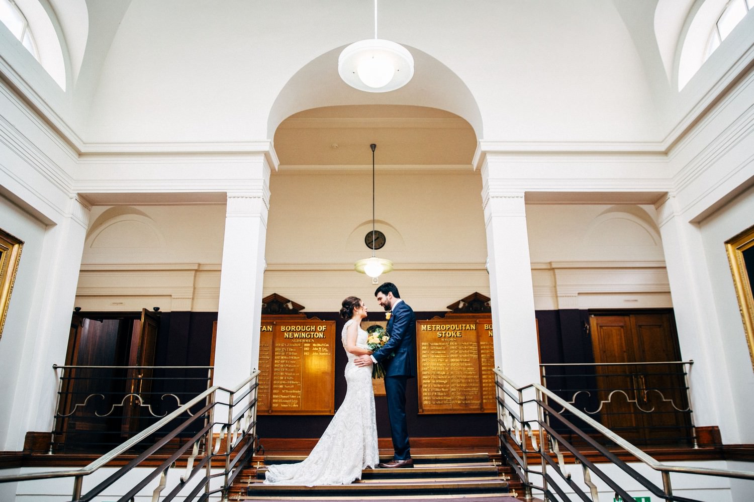 Relaxed urban wedding photography at The Old Church, Stoke Newington, London