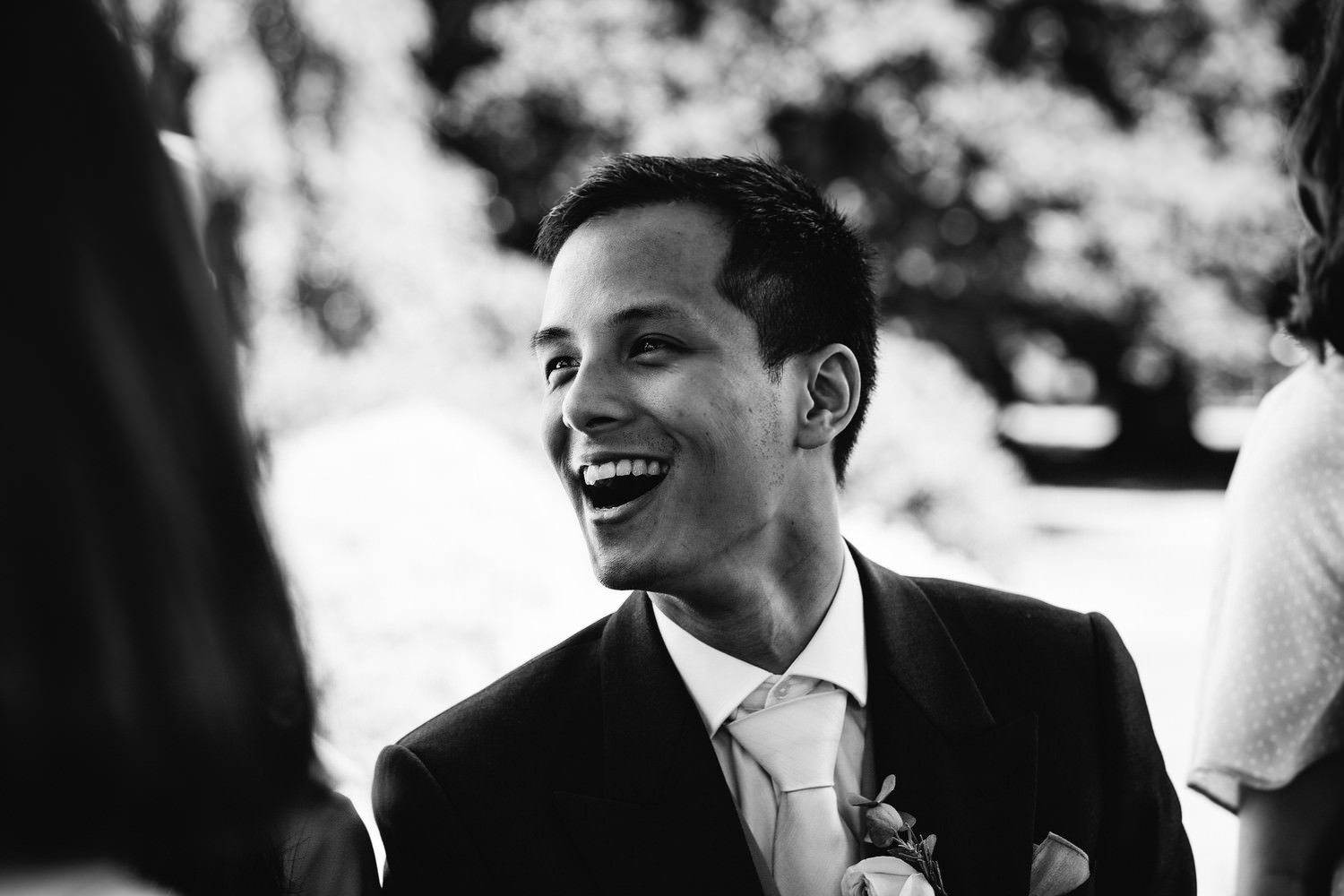 Relaxed wedding photography at a Deer Park Country House Hotel, Devon church wedding