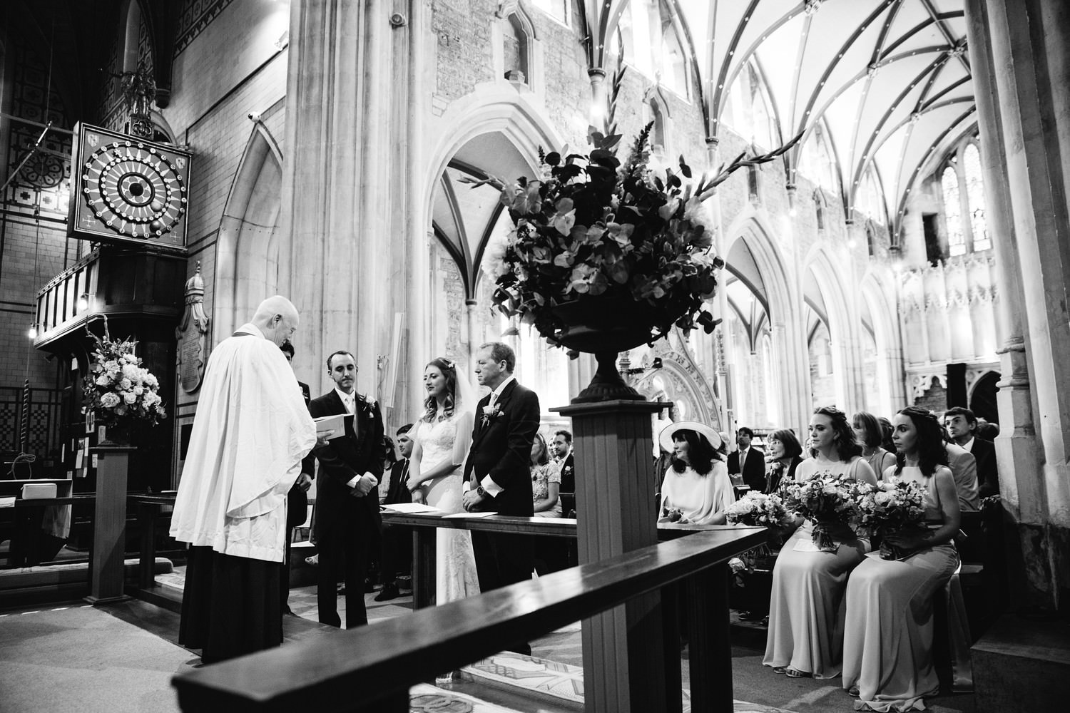 Relaxed wedding photography at a Deer Park Country House Hotel, Devon church wedding