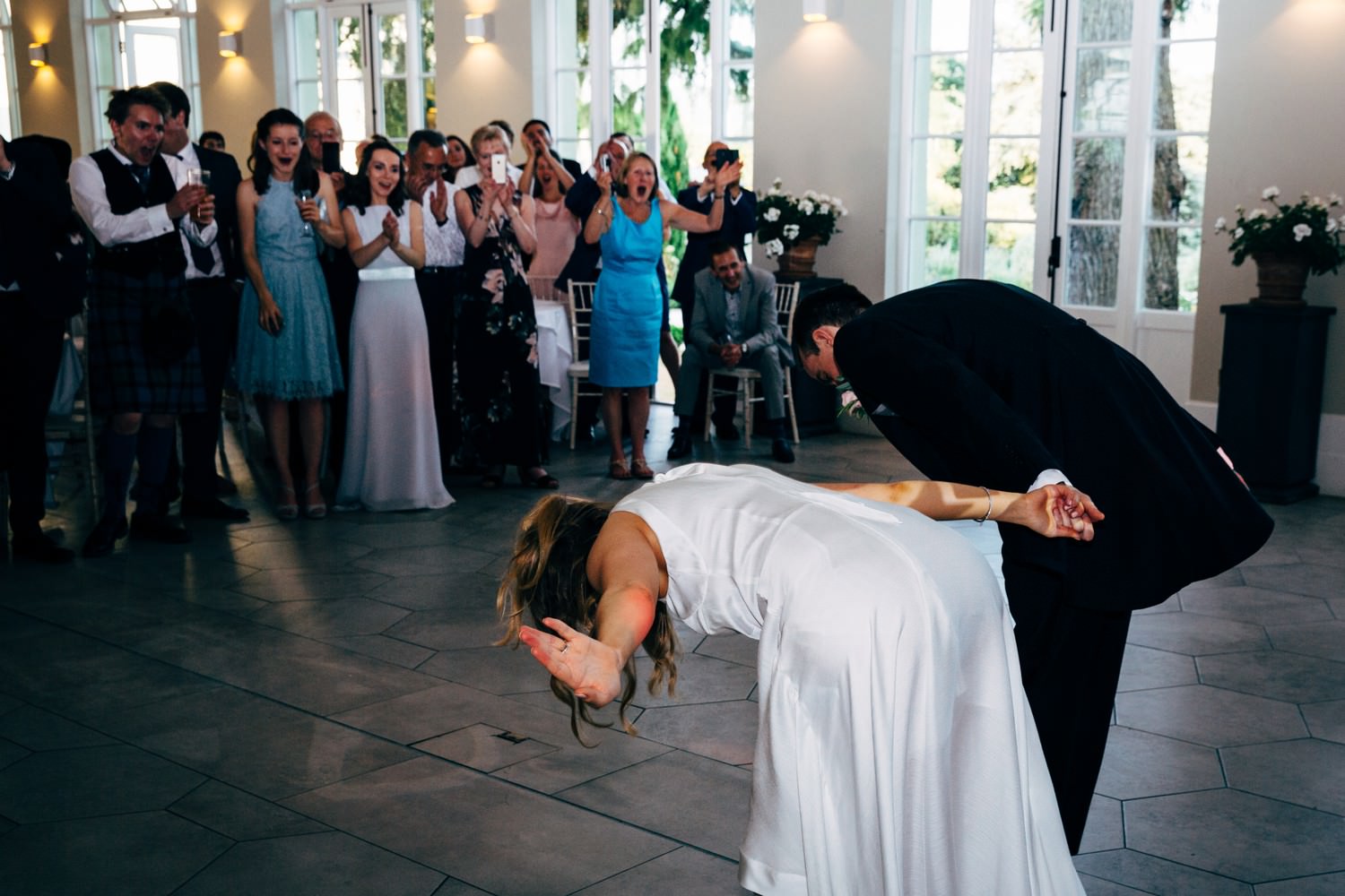 Relaxed wedding photography at a Deer Park Country House Hotel, Devon church wedding