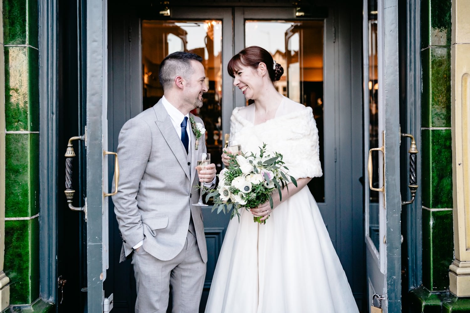 Relaxed Wedding Photography at Victoria Stakes pub, London
