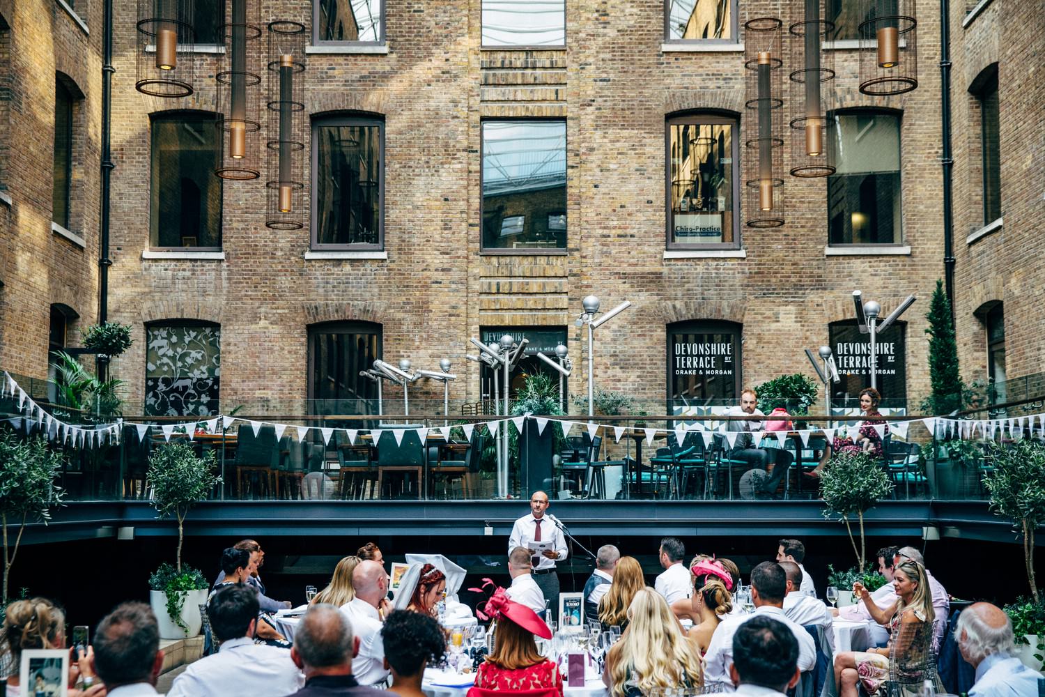 Relaxed urban wedding photography at Devonshire Terrace, London