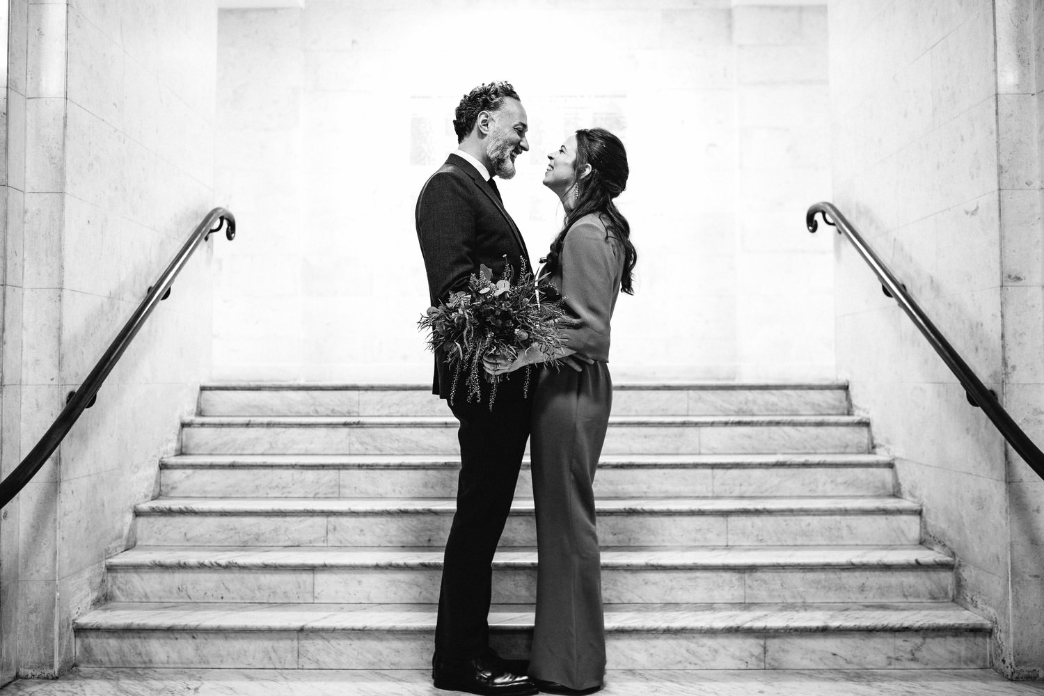 Relaxed Hackney wedding photography at Old Marylebone Town Hall and Jones & Sons, London