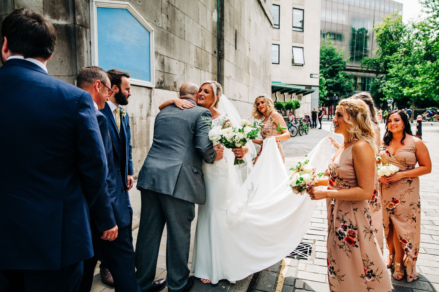 Relaxed pub wedding photography in Scotland