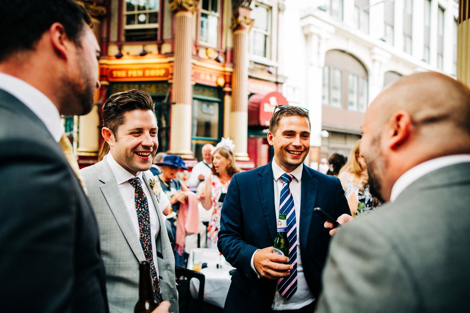 Relaxed pub wedding photography in Scotland