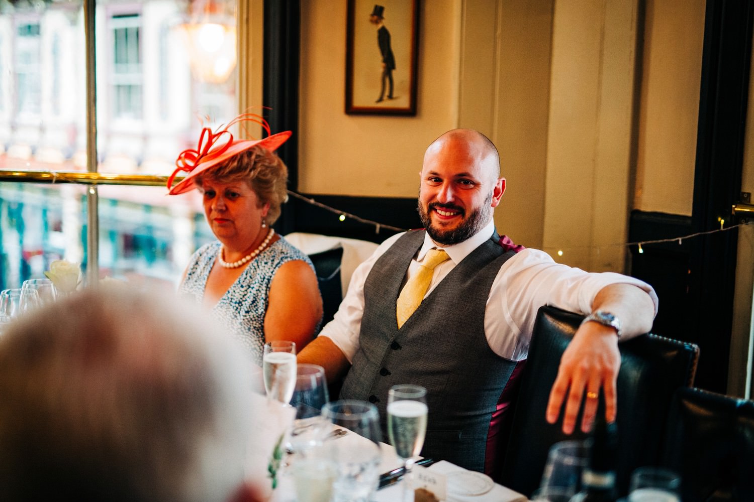 Relaxed pub wedding photography in Scotland