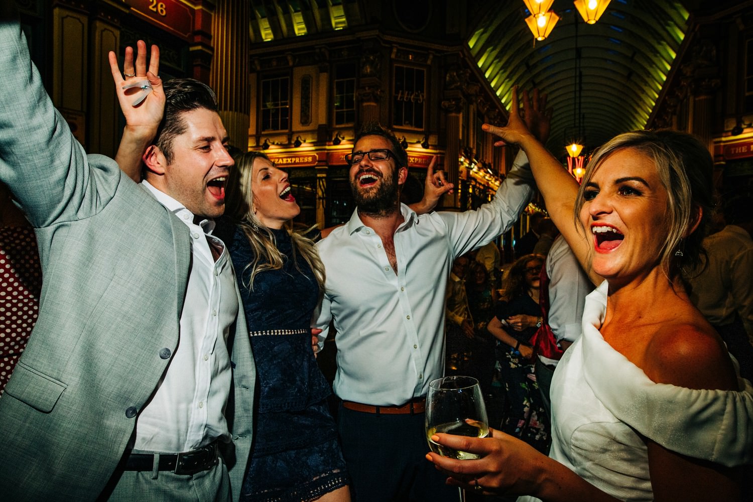 Relaxed pub wedding photography in Scotland