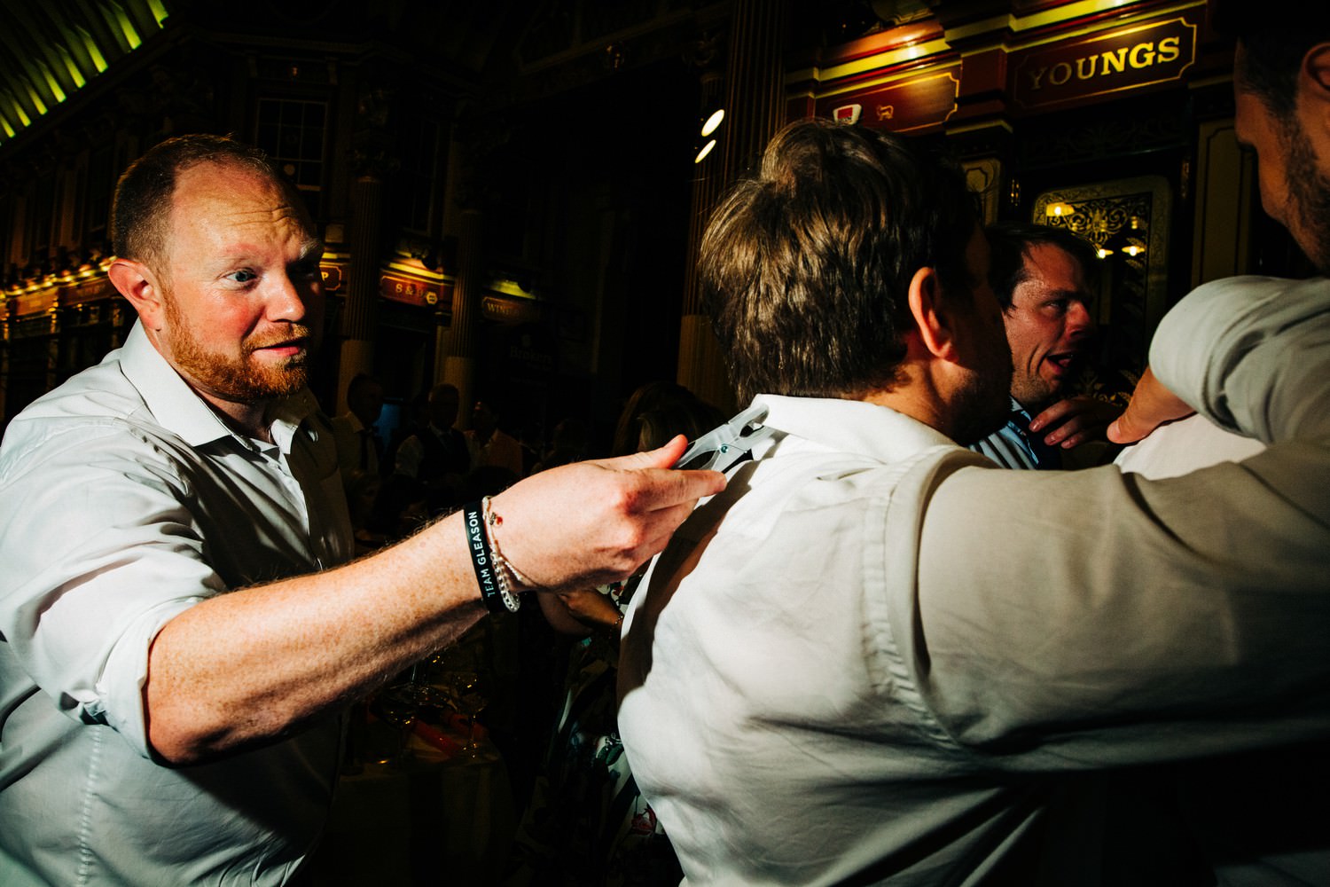 Relaxed pub wedding photography in Scotland