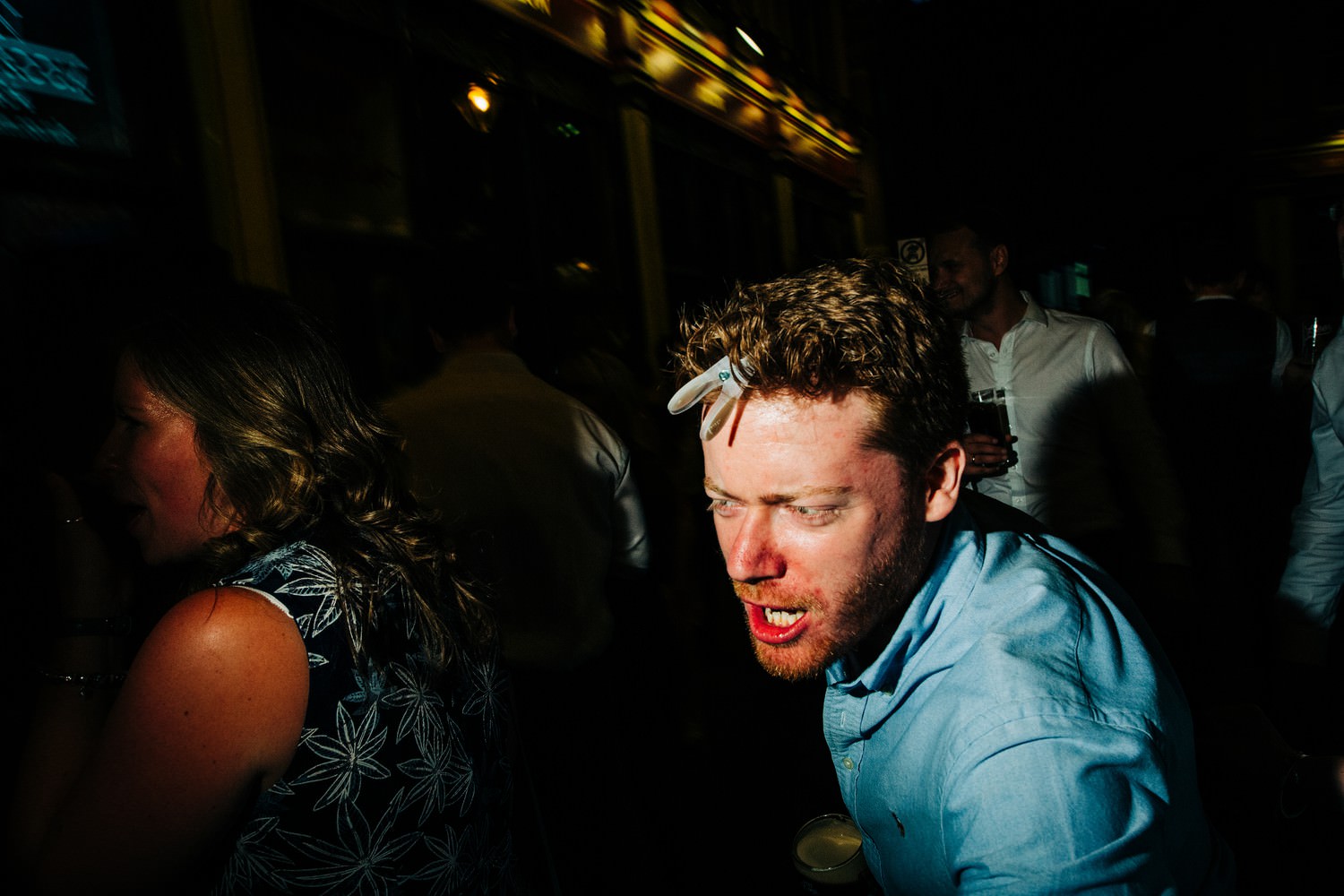 Relaxed pub wedding photography in Scotland