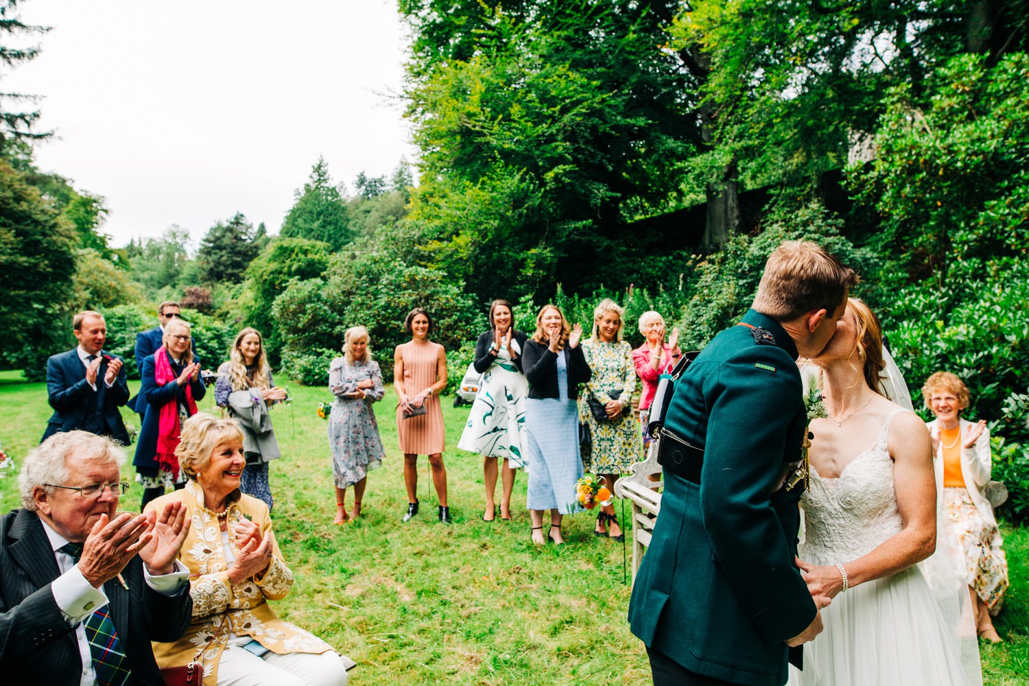 Relaxed Scottish Borders wedding photography near Edinburgh