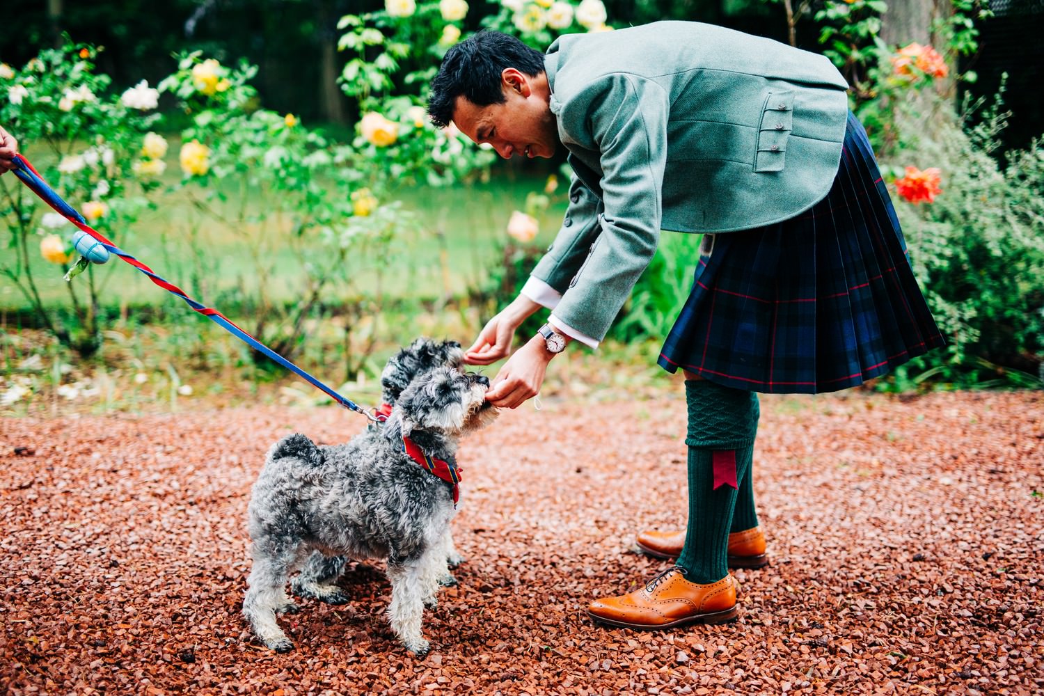 Relaxed East Lothian Scottish church wedding photography in North Berwick