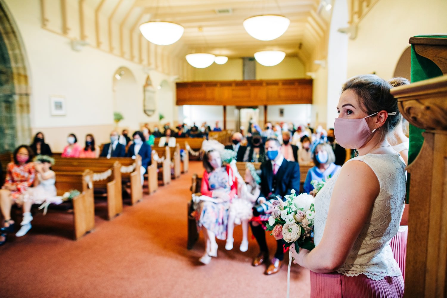 Relaxed East Lothian Scottish church wedding photography in North Berwick