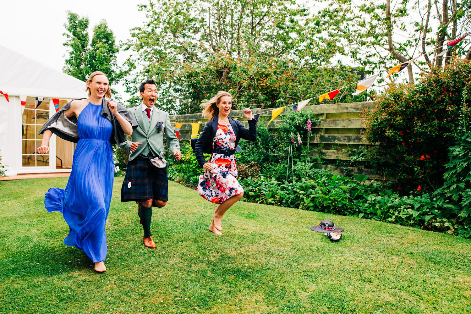 Relaxed East Lothian Scottish church wedding photography in North Berwick
