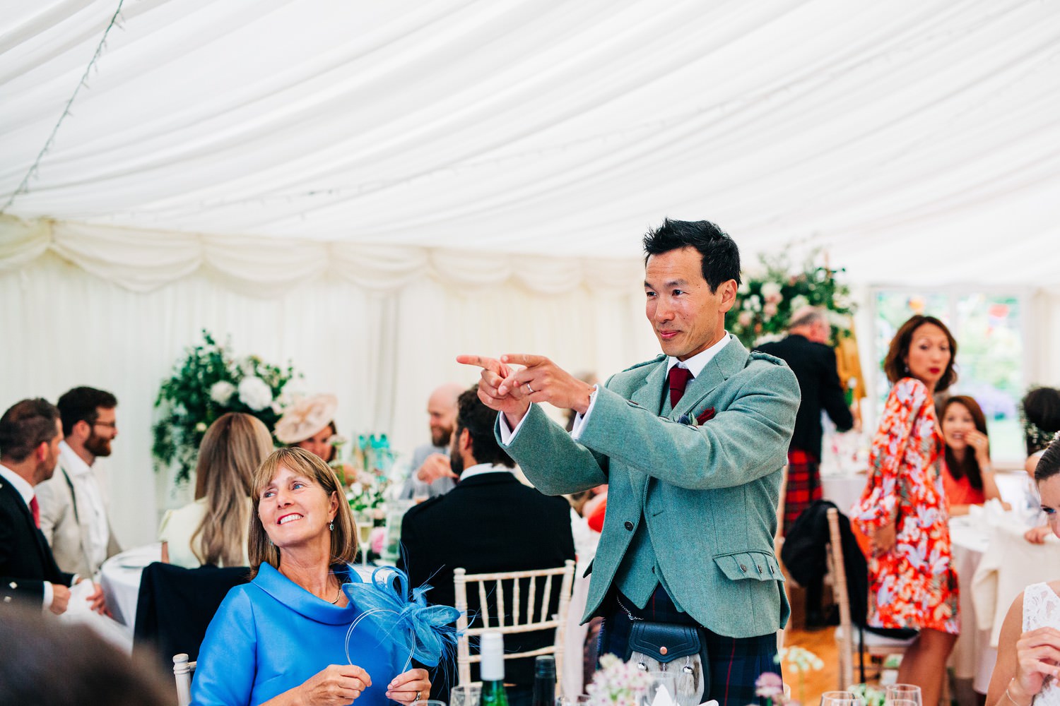Relaxed East Lothian Scottish church wedding photography in North Berwick